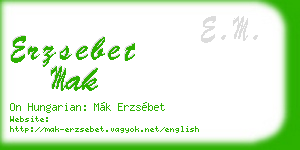 erzsebet mak business card